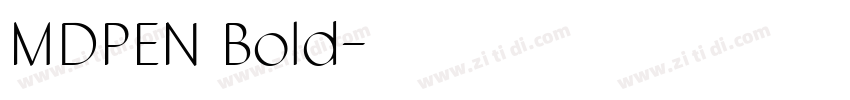 MDPEN Bold字体转换